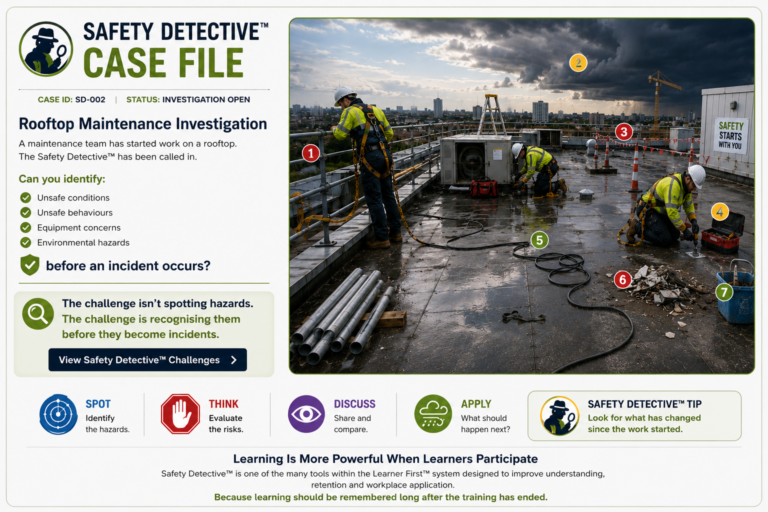 Safety Detective workplace investigation challenge identifying hazards and risks