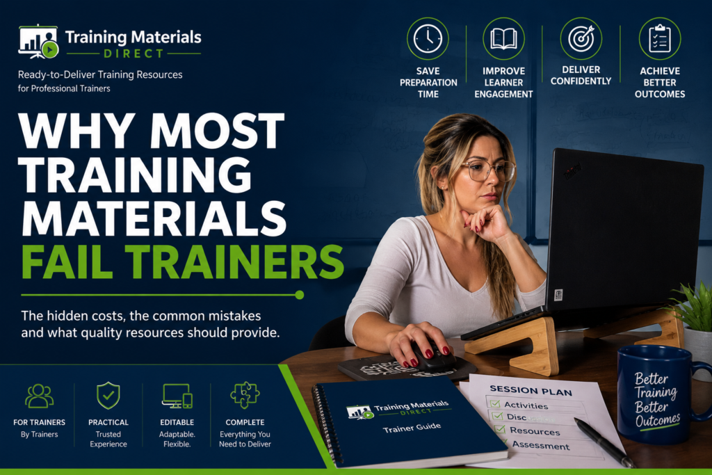 Discover the hidden costs of poor training materials and learn what trainers should look for in high-quality, ready-to-deliver training resources.